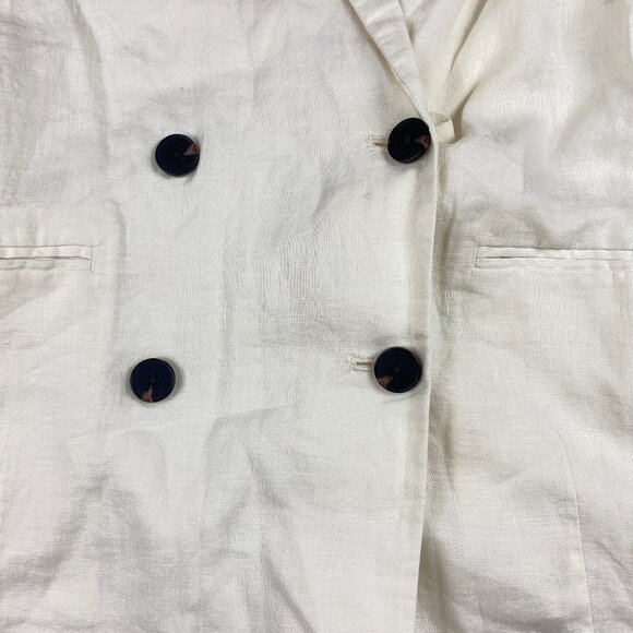 NWT Everlane The Linen Double Breasted Blazer Women's Size 2 - Picture 7 of 16